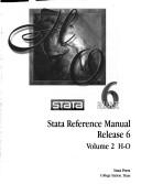 Stata reference manual release 6