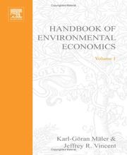 Handbook of environmental economics