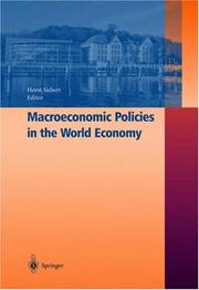 Macroeconomic policies in the world economy