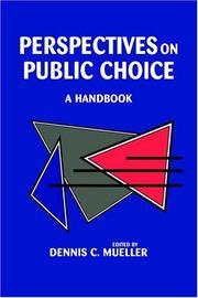 Perspectives on public choice a handbook