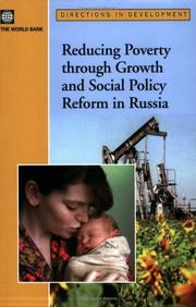 Reducing poverty through growth and social policy reform in Russia.