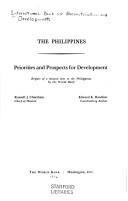 The Philippines priorities and prospects for development