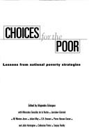 Choices for the poor lessons from national poverty strategies