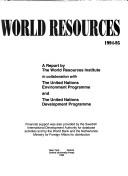 World Resources, 1994-95.  A report by the W.R.I. in collaboration with the UNEP and UNDP and UNDP.