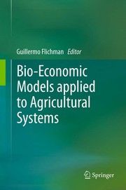 Bio-economic models applied to agricultural systems
