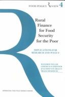 Rural finance for food security for the poor implications for research and policy