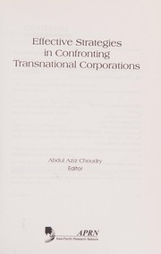 Effective strategies in confronting transnational corporations