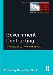 Government contracting a public solutions handbook