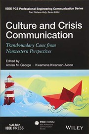 Culture and crisis communication transboundary cases from nonwestern perspectives