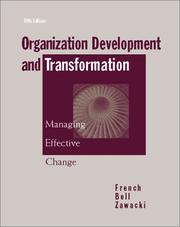 Organization development and transformation managing effective change