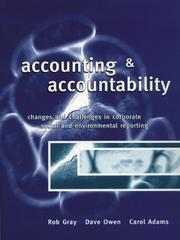 Accounting and accountability changes and challenges in corporate and environmental reporting