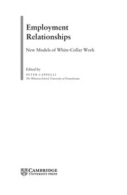 Employment relationships new models of white-collar work