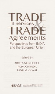 Trade & trade in services agreements perspectives from India and the European Union