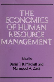 The Economics of human resource management