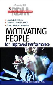 The Results-driven manager motivating people for improved performance.