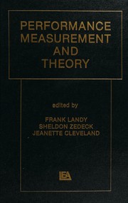 Performance measurement and theory