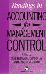 Readings in accounting for management control
