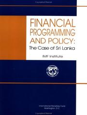Financial programming and policy the case of Sri Lanka