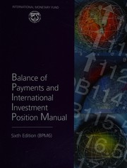 Balance of payments and international investment position manual.