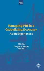 Managing FDI in a globalizing economy Asian experiences