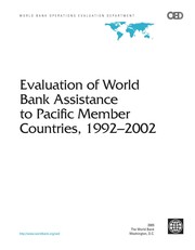 Evaluation of World Bank assistance to Pacific member countries 1992-2000