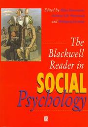 The Blackwell reader in social psychology