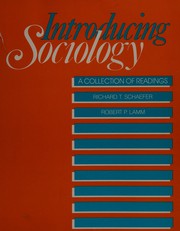 Introducing sociology a collection of readings