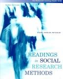 Readings in social research methods