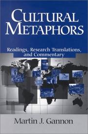 Cultural metaphors readings, research translations, and commentary