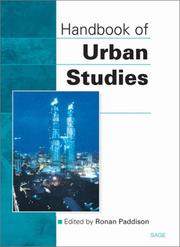 Handbook of urban studies