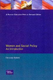 Women and social policy an introduction