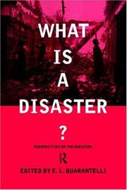 What is a disaster? perspectives on the question
