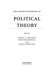 The Oxford handbook of political theory