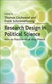 Research design in political science how to practice what they preach