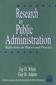 Research in public administration reflections on theory and practice
