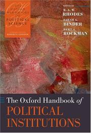The Oxford handbook of political institutions