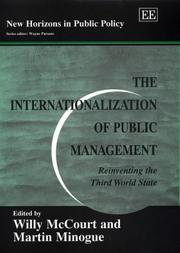 The internationalization of public management reinventing the Third World state