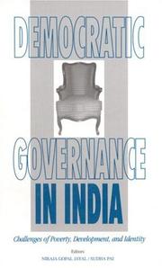 Democratic governance in India challenges of poverty, development, and identity