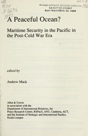 A Peaceful ocean maritime security in the Pacific in the post-cold war era