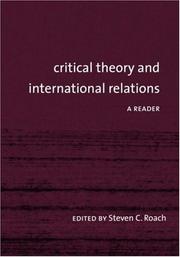 Critical theory and international relations a reader