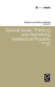 Special issue thinking and rethinking intellectual property