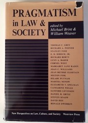 Pragmatism in law and society