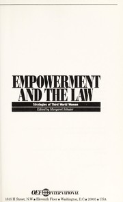 Empowerment and the law strategies of Third World women