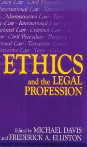 Ethics and the legal profession