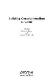 Building constitutionalism in China