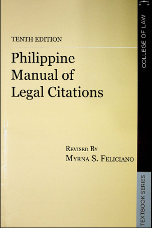 Philippine manual of legal citations