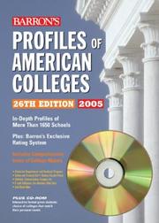 Barron's profiles of American colleges 2005