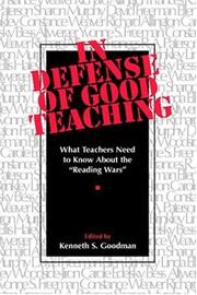 In defense of good teaching what teachers need to know about the "reading wars"