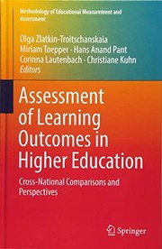 Assessment of learning outcomes in higher education cross-national comparisons and perspectives