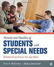 Parents and families of students with special needs collaborating across the age span